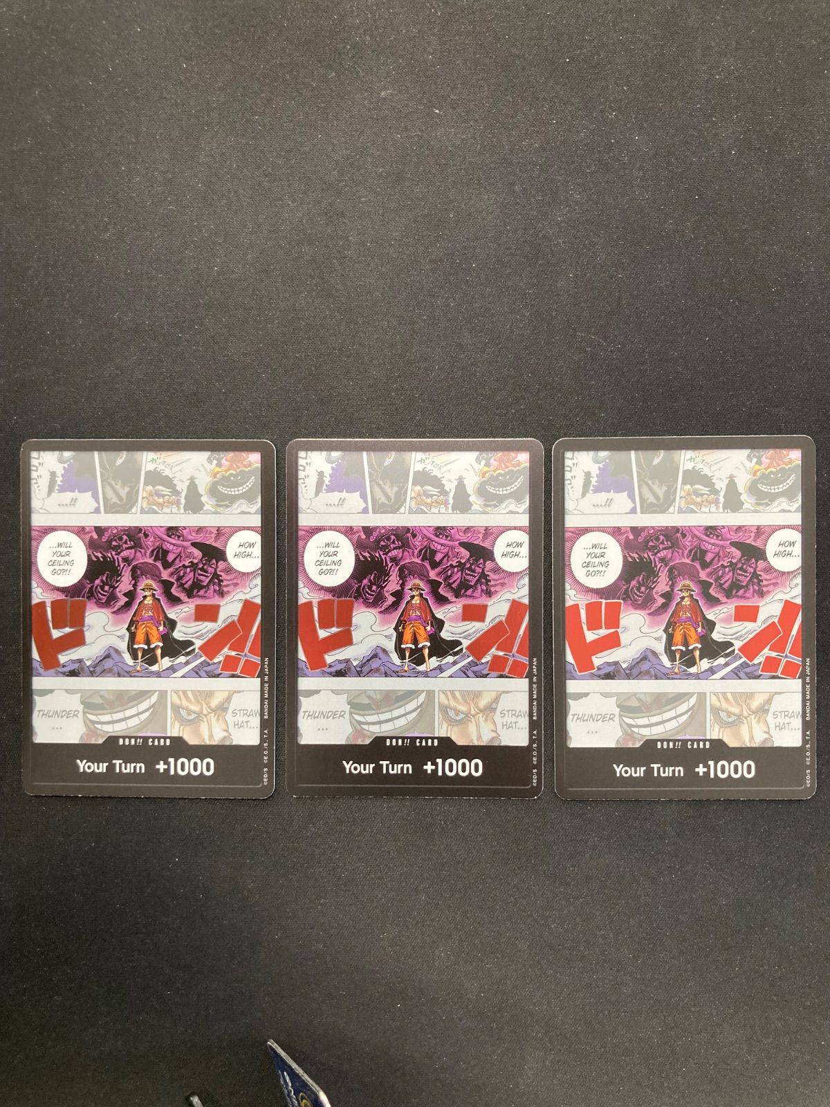 ワンピース ドンカード ルフィ&カイドウ 鬼ヶ島 英語 プロモ A001