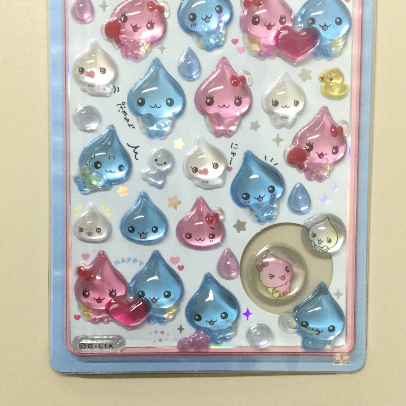 j113【新品・未使用品】ボンボンドロップシール しずくちゃん2種類