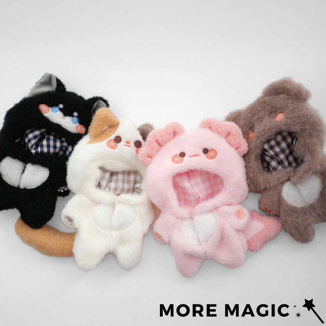 ぬいぐるみ　着ぐるみ　ねこ　ぬい服　10cm 15cm  ハンドメイド　着せ替え 楽天市場】【送料無料！】ぬい服 10cm 15cm ぬいぐるみ