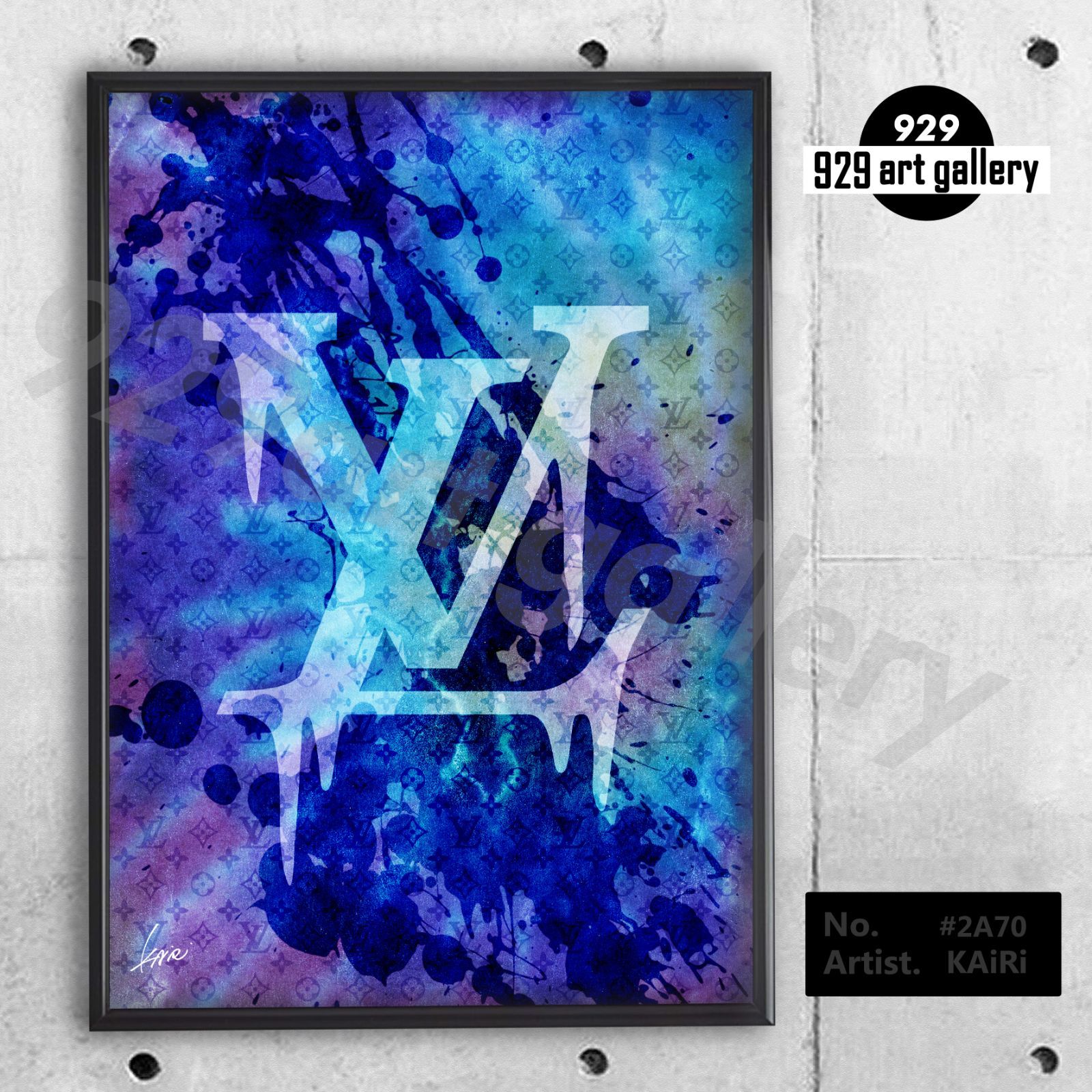 LOUIS VUITTON type☆A4額装済オマージュアートインテリアポスター#270