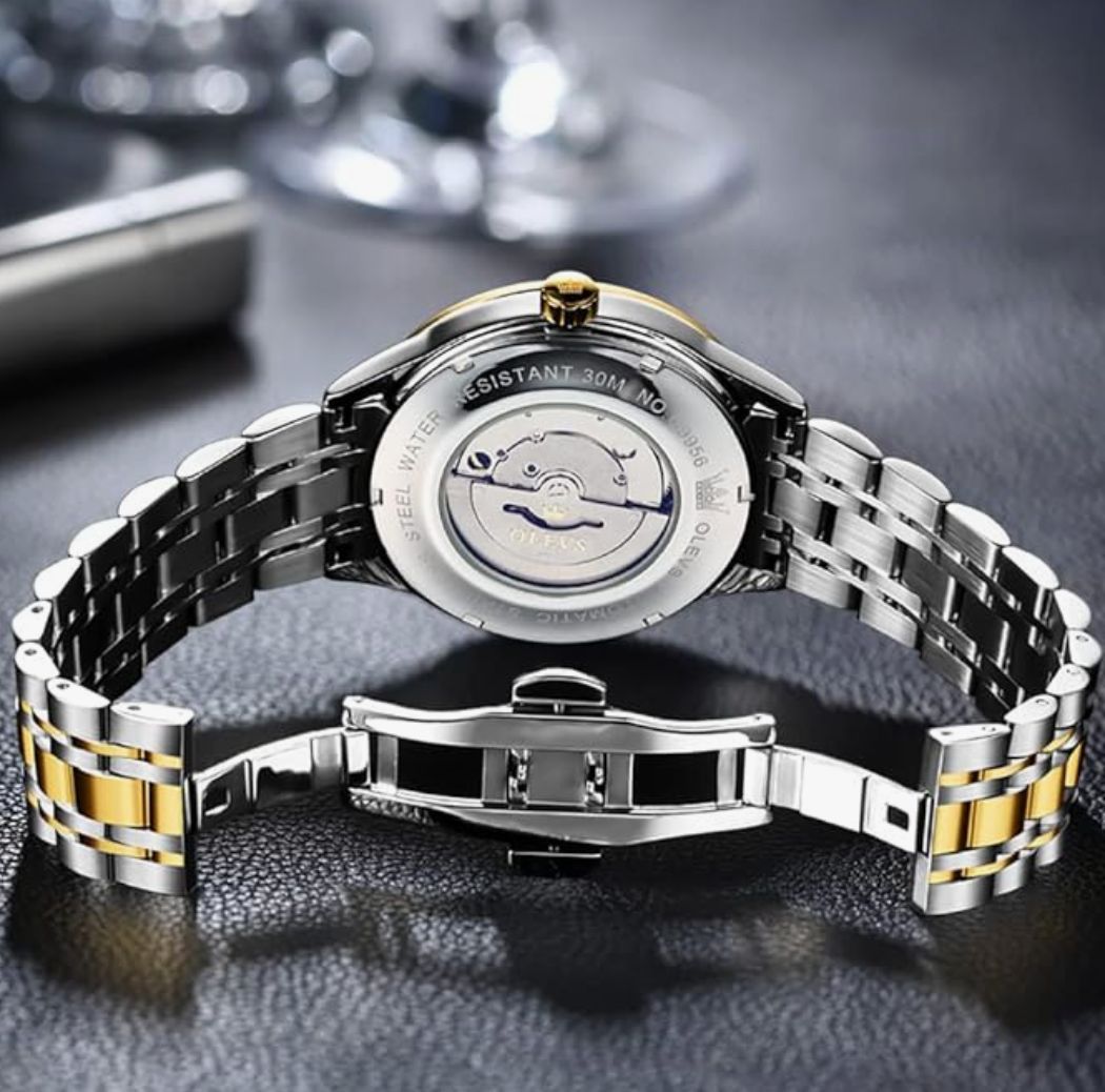 OLEVS 腕時計 メンズ機械式 うで時計 自動巻き 手巻き とけい 腕時計 ...