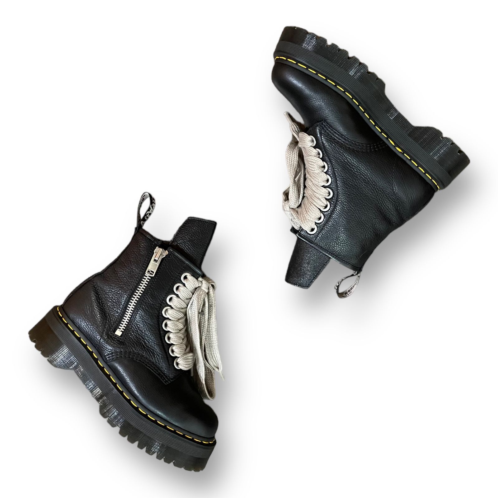 美品 DR. MARTENS X RICK OWENS 1460 QUAD PENT RICK OWENS 8 ホール