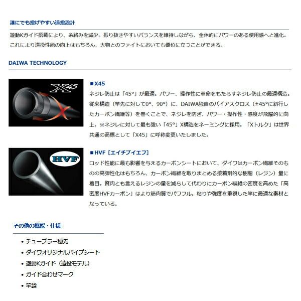 ≪ 21年2月新商品 ≫ ダイワ 波濤 遠投 4-53遠投 N 〔仕舞寸法 121cm〕