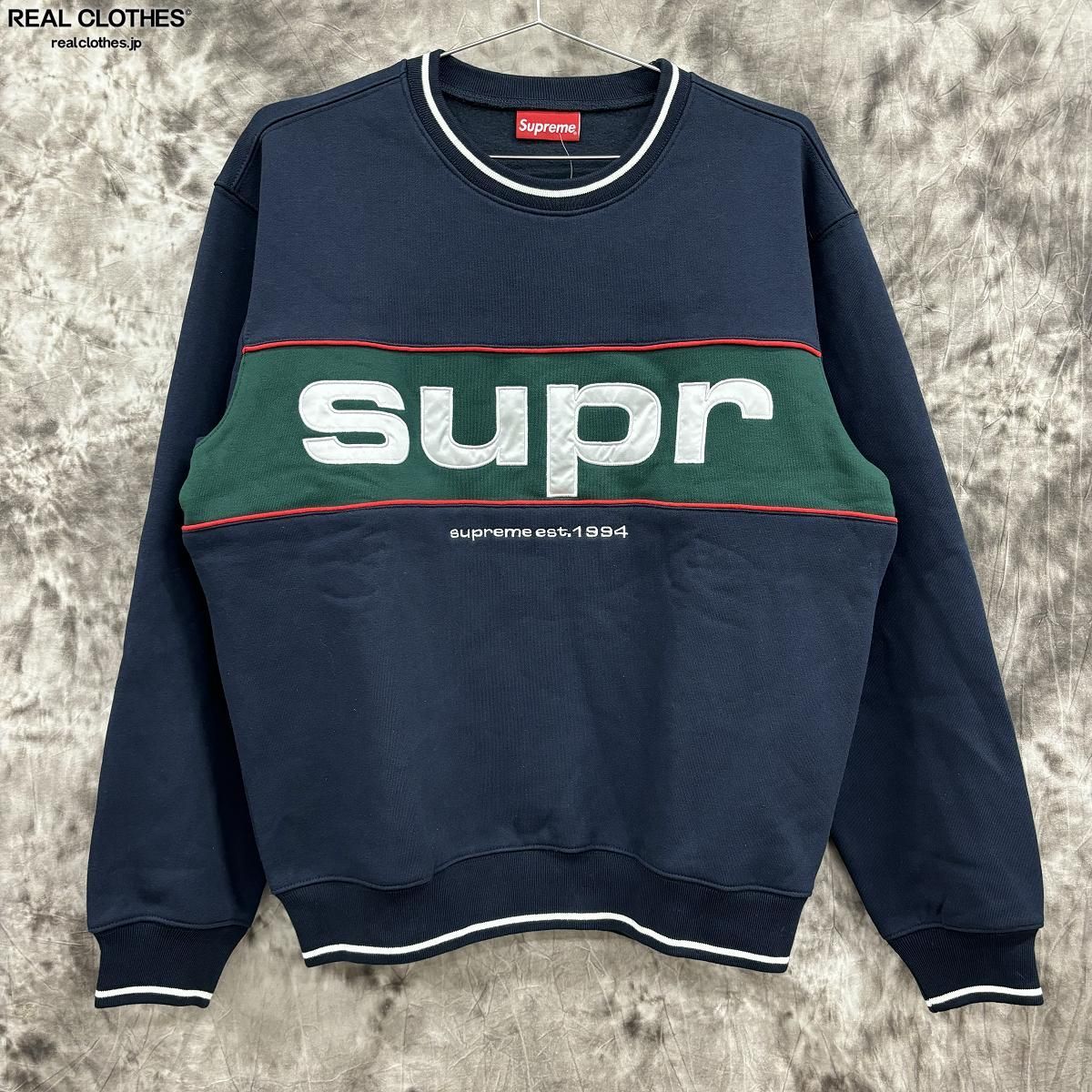 未使用】Supreme/シュプリーム【19AW】Piping Crewneck/パイピング 