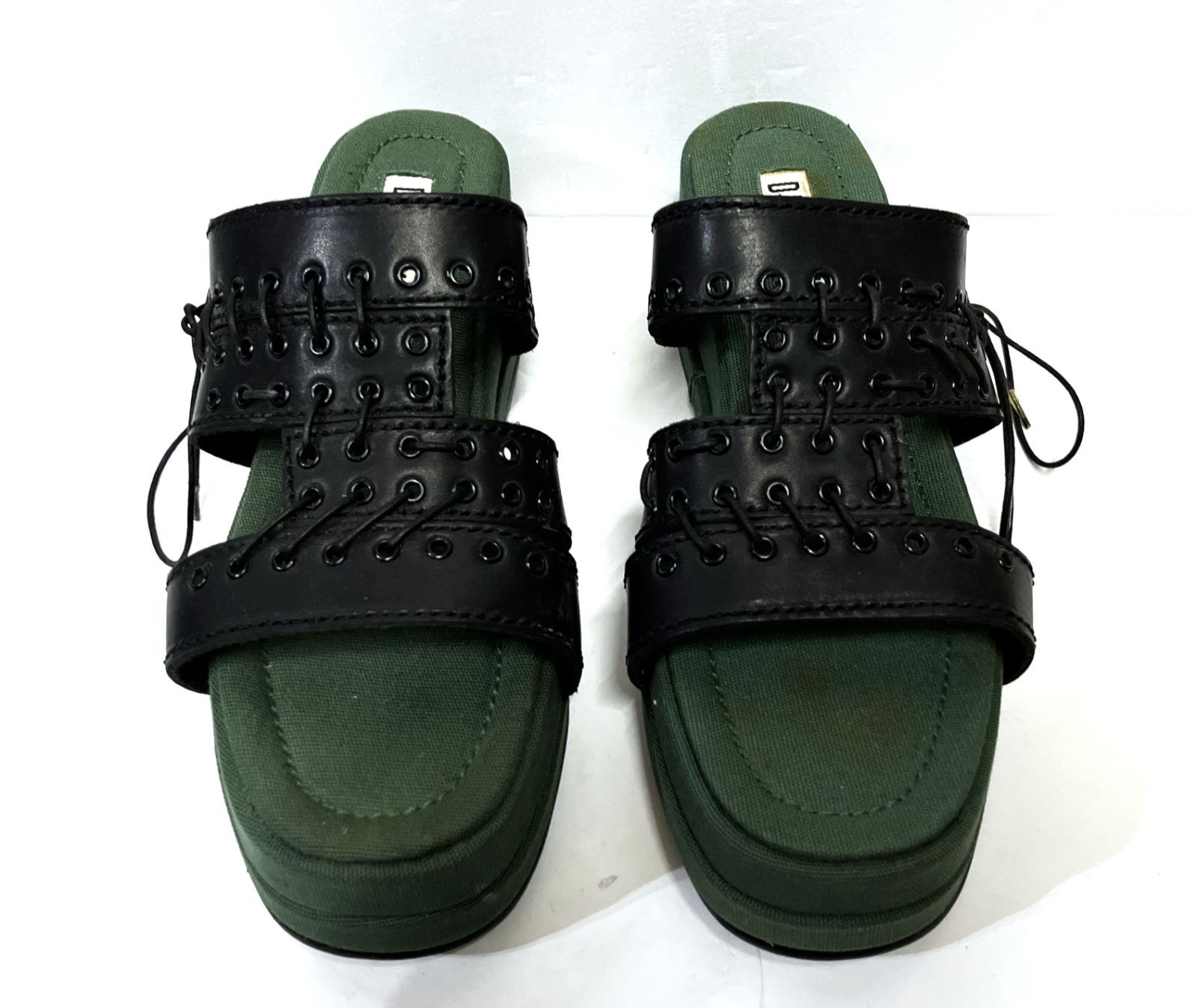 4 22cm程度 ◆ デッドストック DIRK BIKKEMBERGS|ダークビッケンバーグ 厚底サンダル 靴 KWY