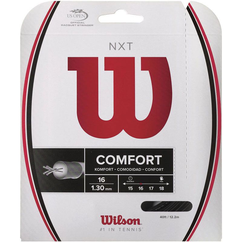 ロット販売 入り数6 WILSON ウイルソン NXT 16 BLACK テニス 硬式ガット wrz942800 選択