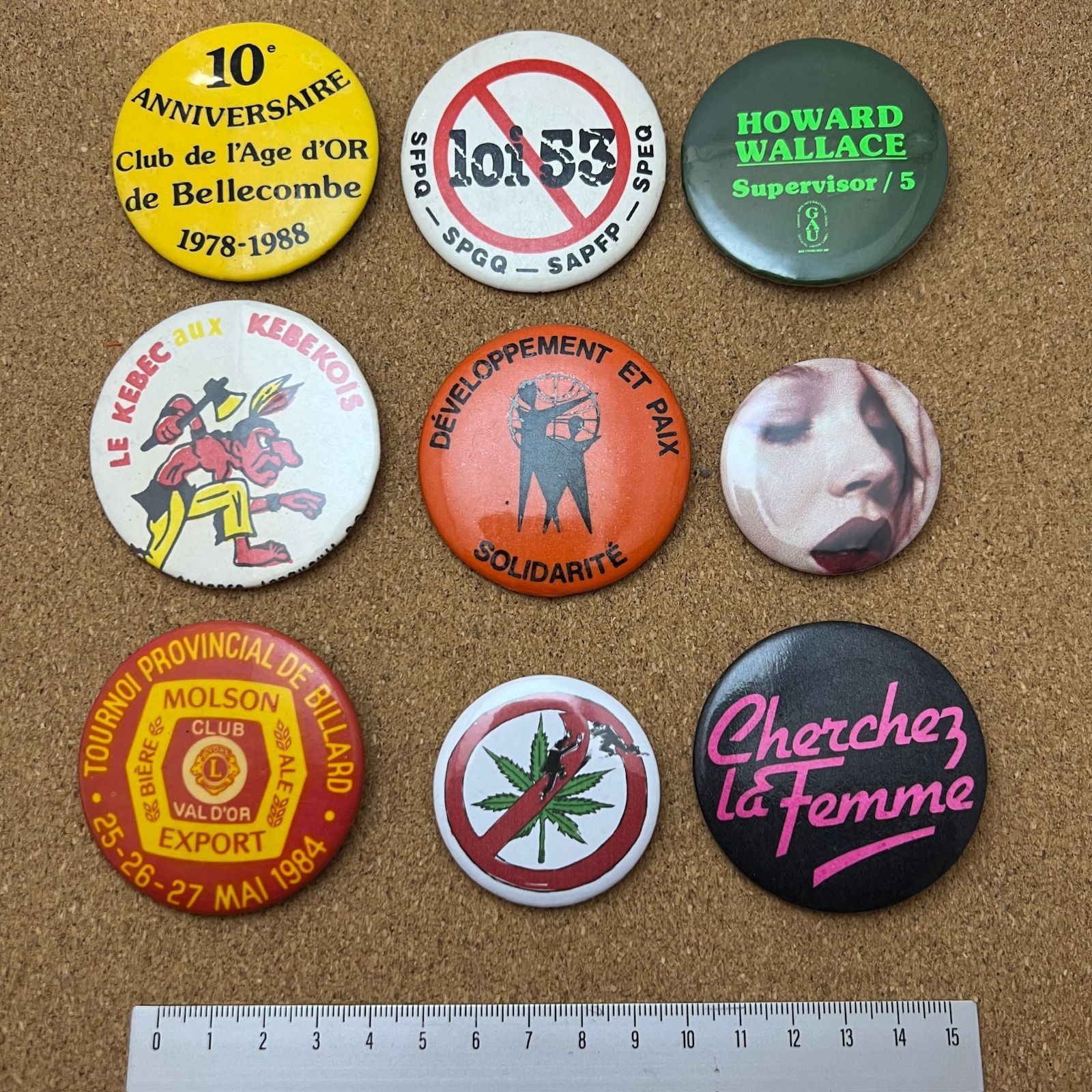 ビンテージ 缶バッジ セクシー 大麻 アンティーク 50s ~ 60s 70s