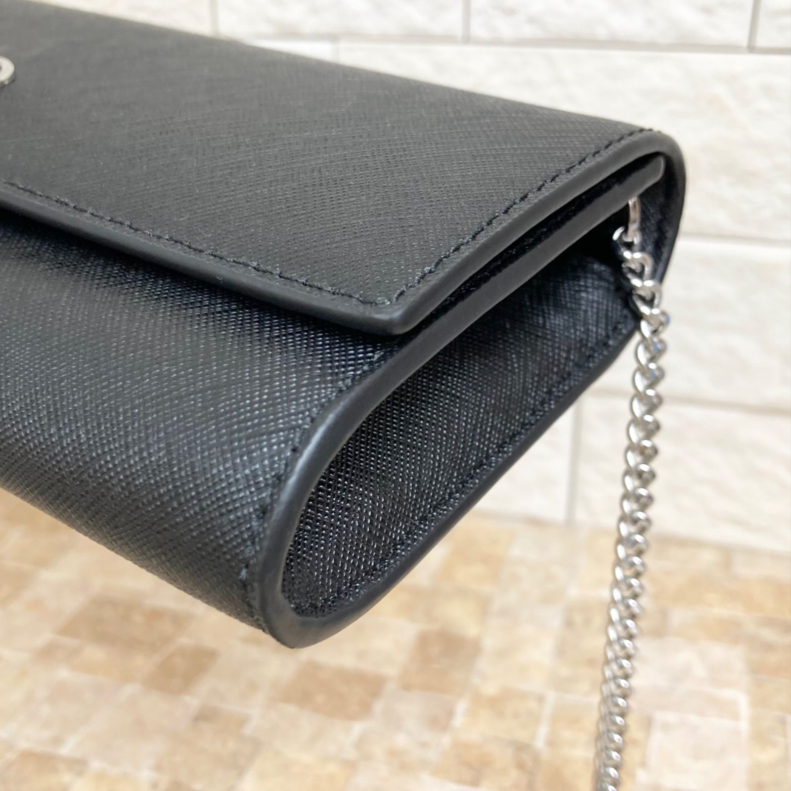 TORY BURCH トリーバーチ 長財布 ブラック チェーン ショルダー
