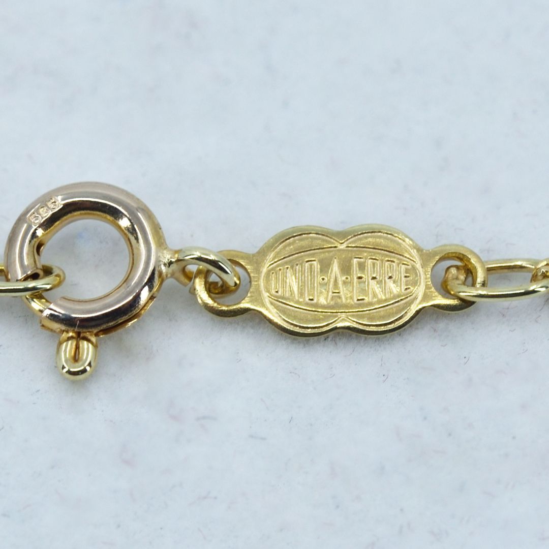 ウノアエレ　K14 ネックレスチェーン ウノアエレ K14 ネックレスチェーン 1AR アクセサリーポリッシュ
