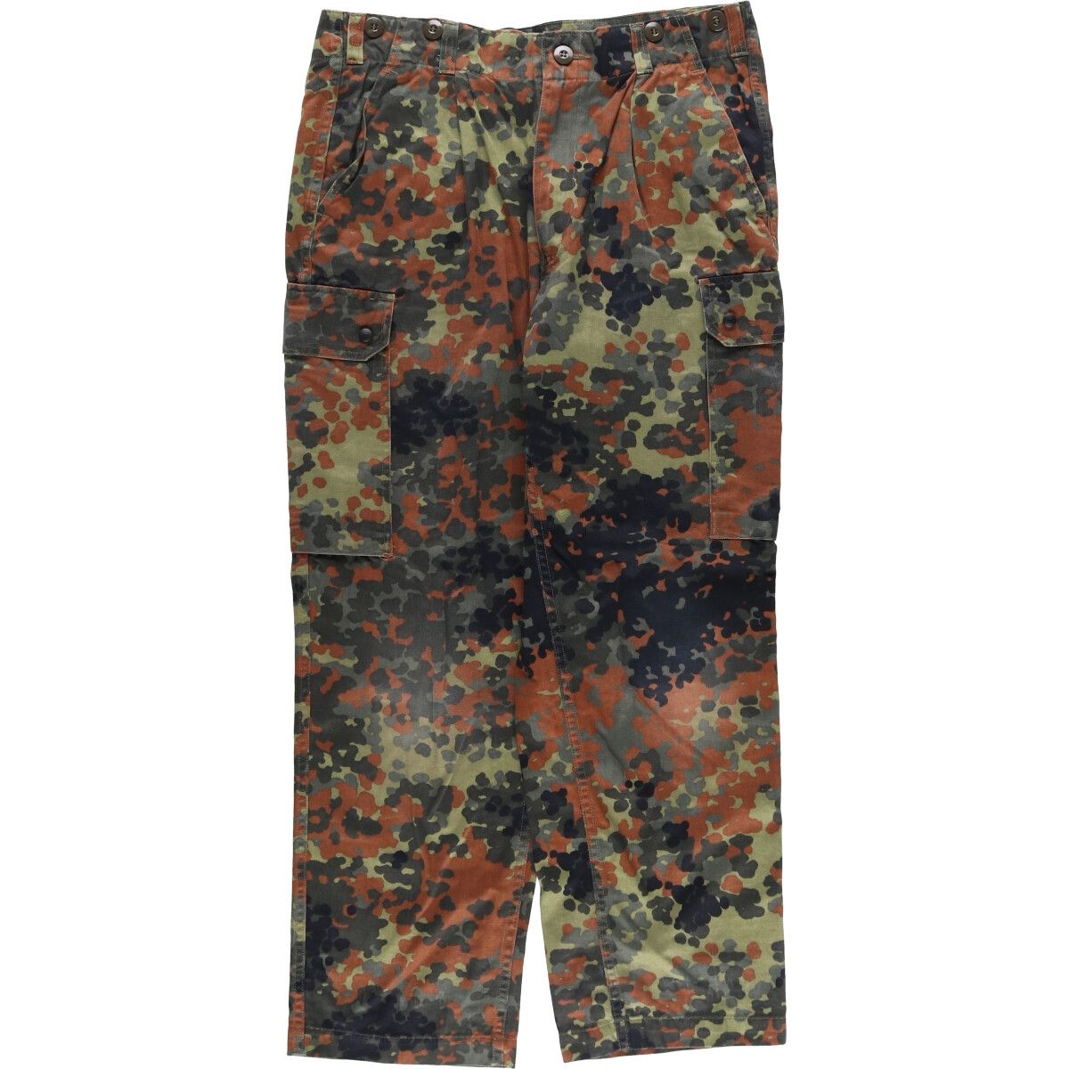 古着 90年代 ドイツ軍実品 迷彩柄 フレクターカモ ミリタリー カーゴパンツ 165-175|75|90 メンズw34相当 ヴィンテージ|eaa542997