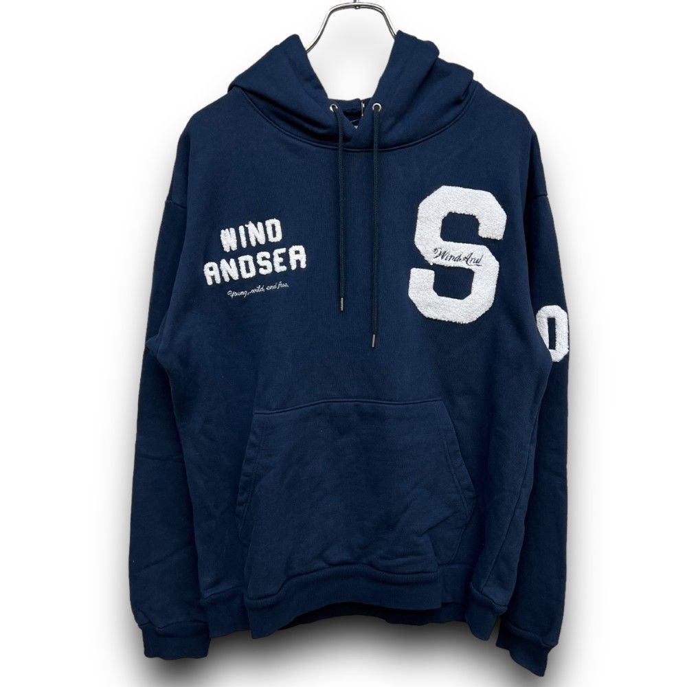 WIND AND SEA BEYOUTH-S-Hoodie パーカー Lサイズ ネイビー - メルカリ 