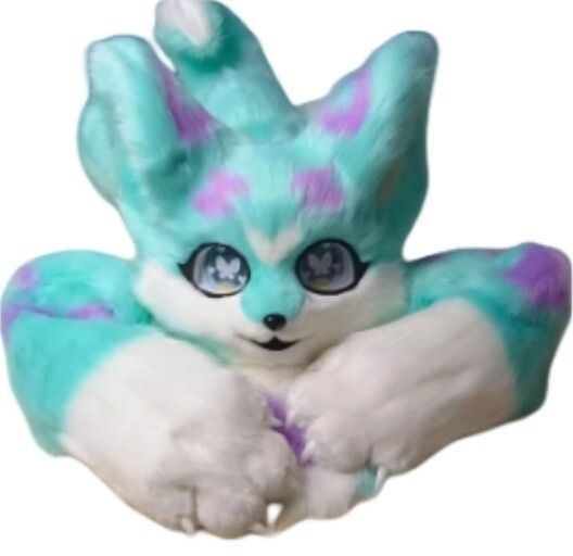 ファースーツ 着ぐるみセット NO.79 ミントグリーン キツネ ケモノ