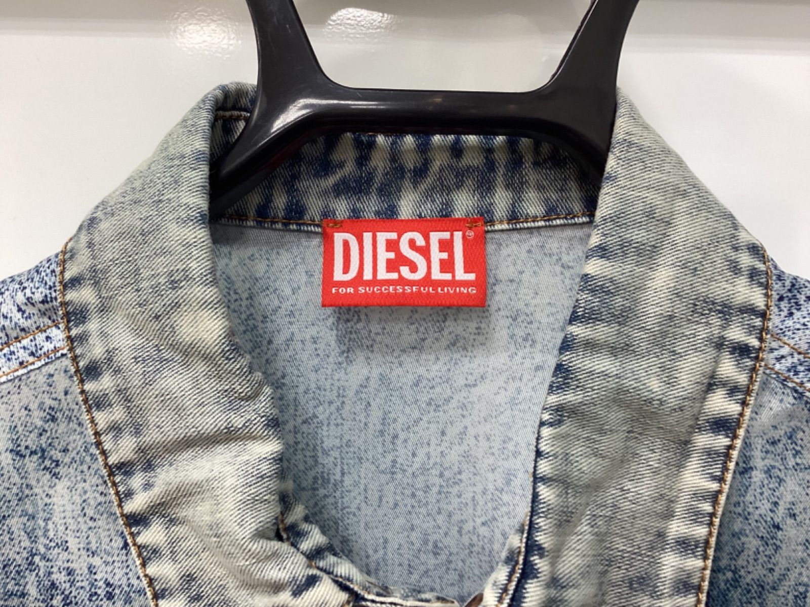 DIESEL　ディーゼル　トロンプルイユ　レーヨン　シャツ　サイズ48 DIESEL 2023ss トロンプルイユシャツ 48 - メルカリ