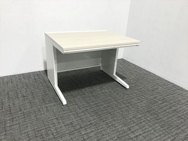 平デスク 平机 アドバンス 引出し付 L脚タイプ 3V126P オフィスデスク オカムラ プライズウッドライト