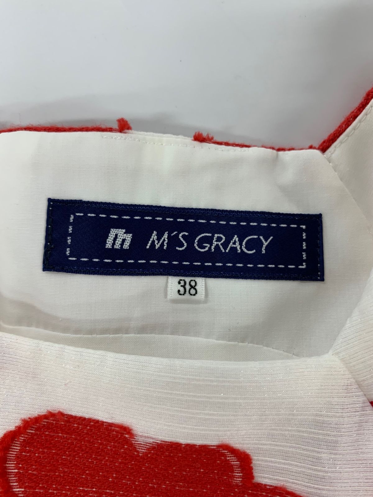 M'S GRACY カメリアジップ 半袖パーカーワンピース 38サイズ M'S GRACY
