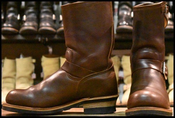 9D 100周年モデル 04年 レッドウィング 8258 エンジニア ホーウィン クロムエクセル 茶 スチールトゥ ブーツ redwing HOPESMORE FD200