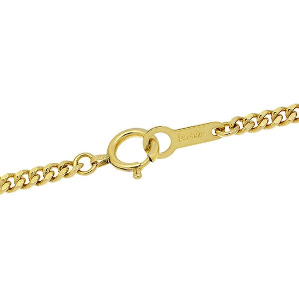 K18YG 2面シングル 喜平ネックレス 49.5cm 10.1g A 