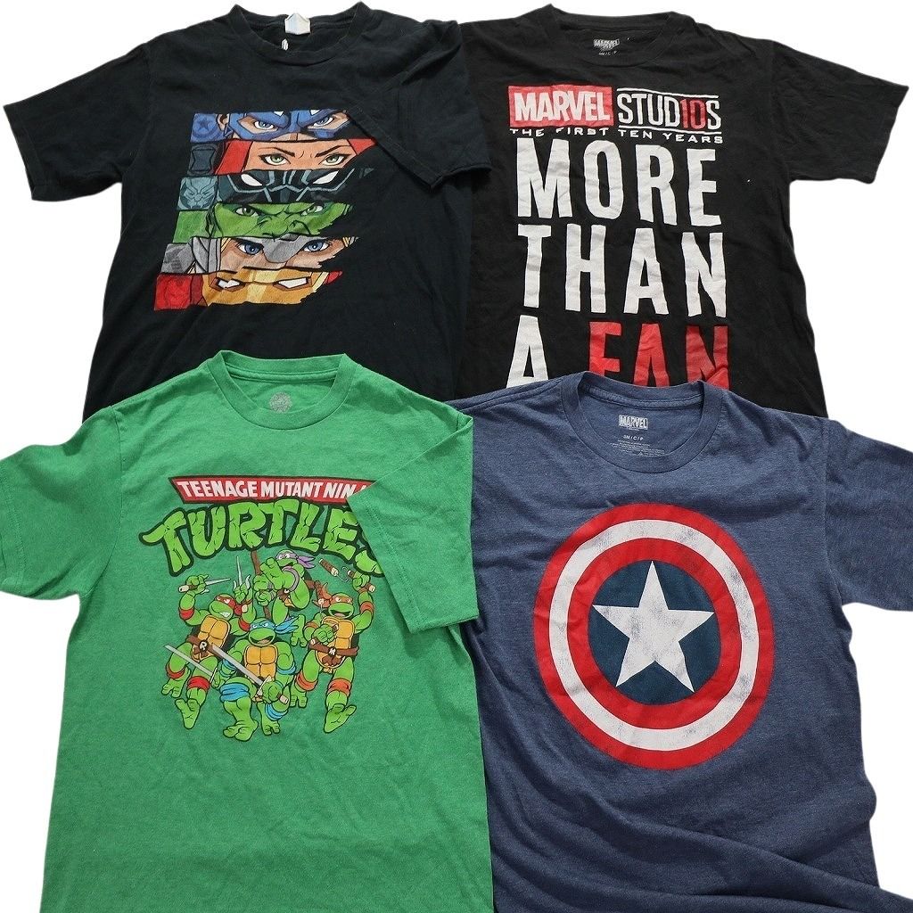 マーベル　DC まとめうり 古着卸 まとめ売り マーベル DCコミック 半袖Tシャツ 16枚セット