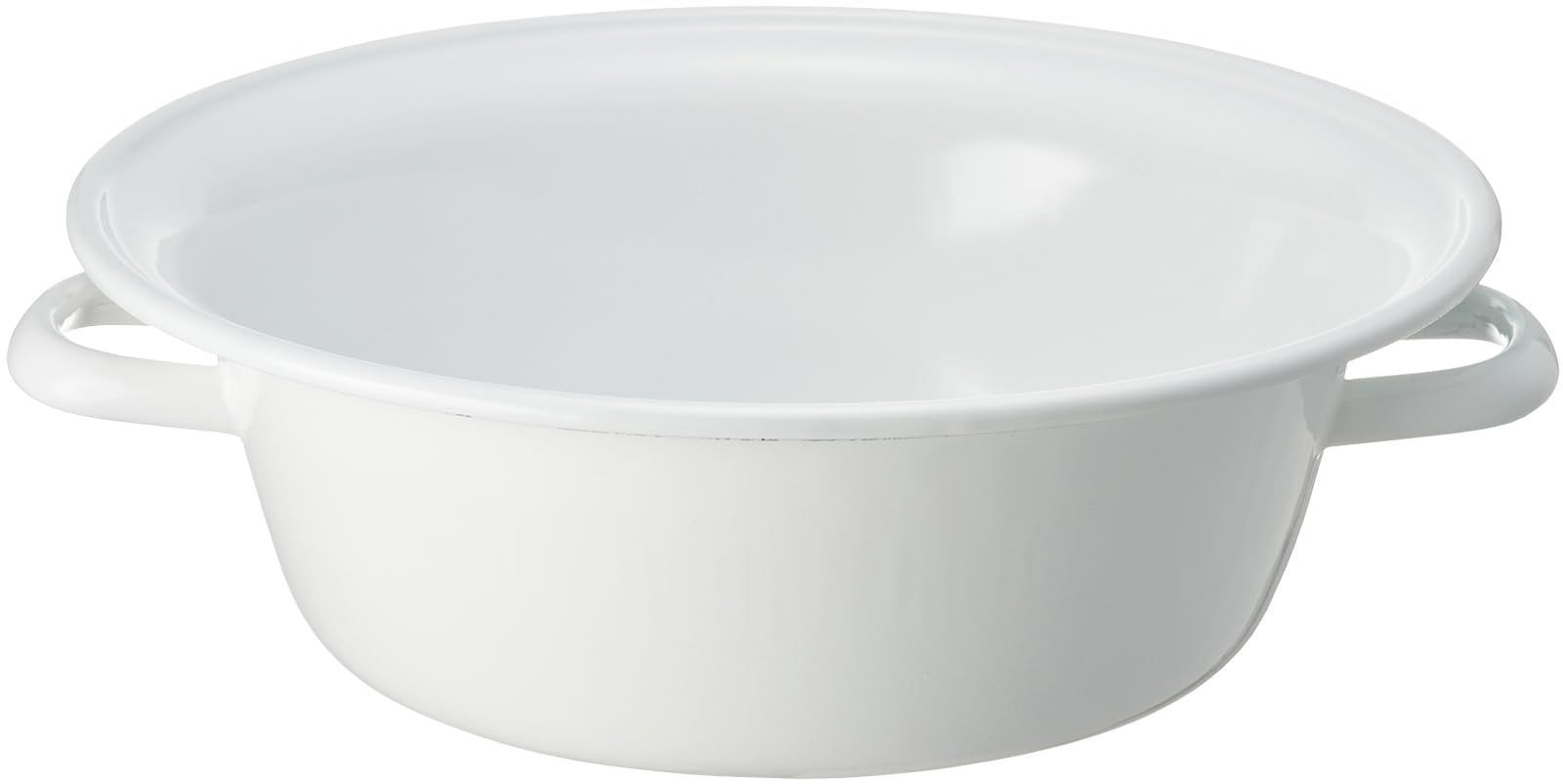 新着商品 つけ置き 足湯 洗い桶 ホワイト 取っ手付き 32cm 耐熱 TA-32 ホーロー たらい 野田琺瑯 Nodahoro