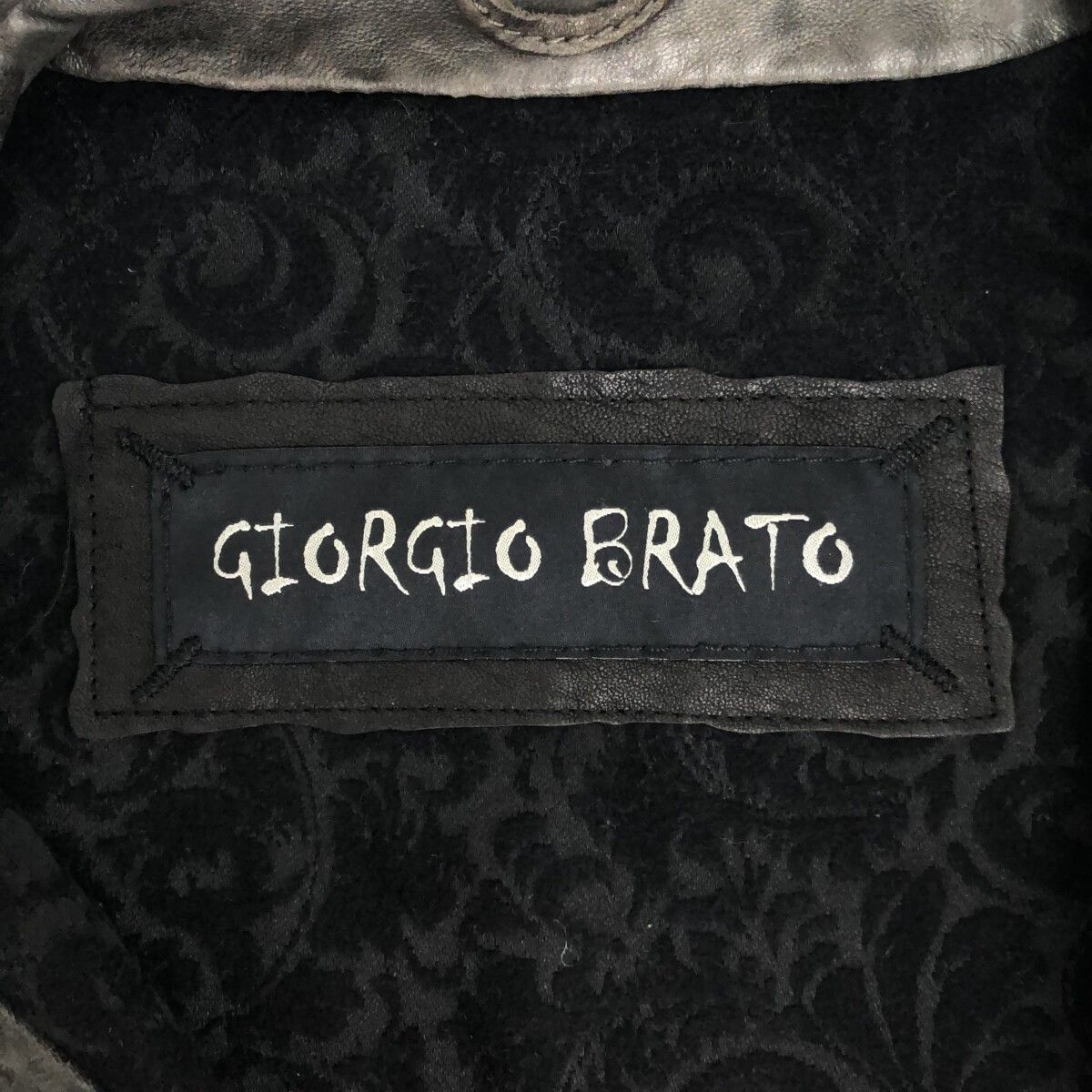 GIORGIO BRATO ジョルジオブラット ラムレザーライダース