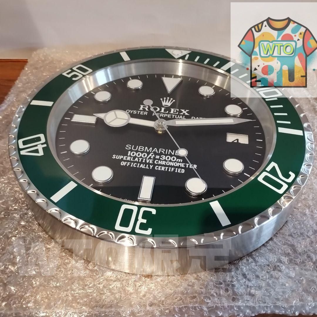 ロレックス　サブマリーナ　グリーン　壁掛け　置き時計　ROLEX ロレックス サブマリーナ グリーン 壁掛け 置き時計 ROLEX ロレックス