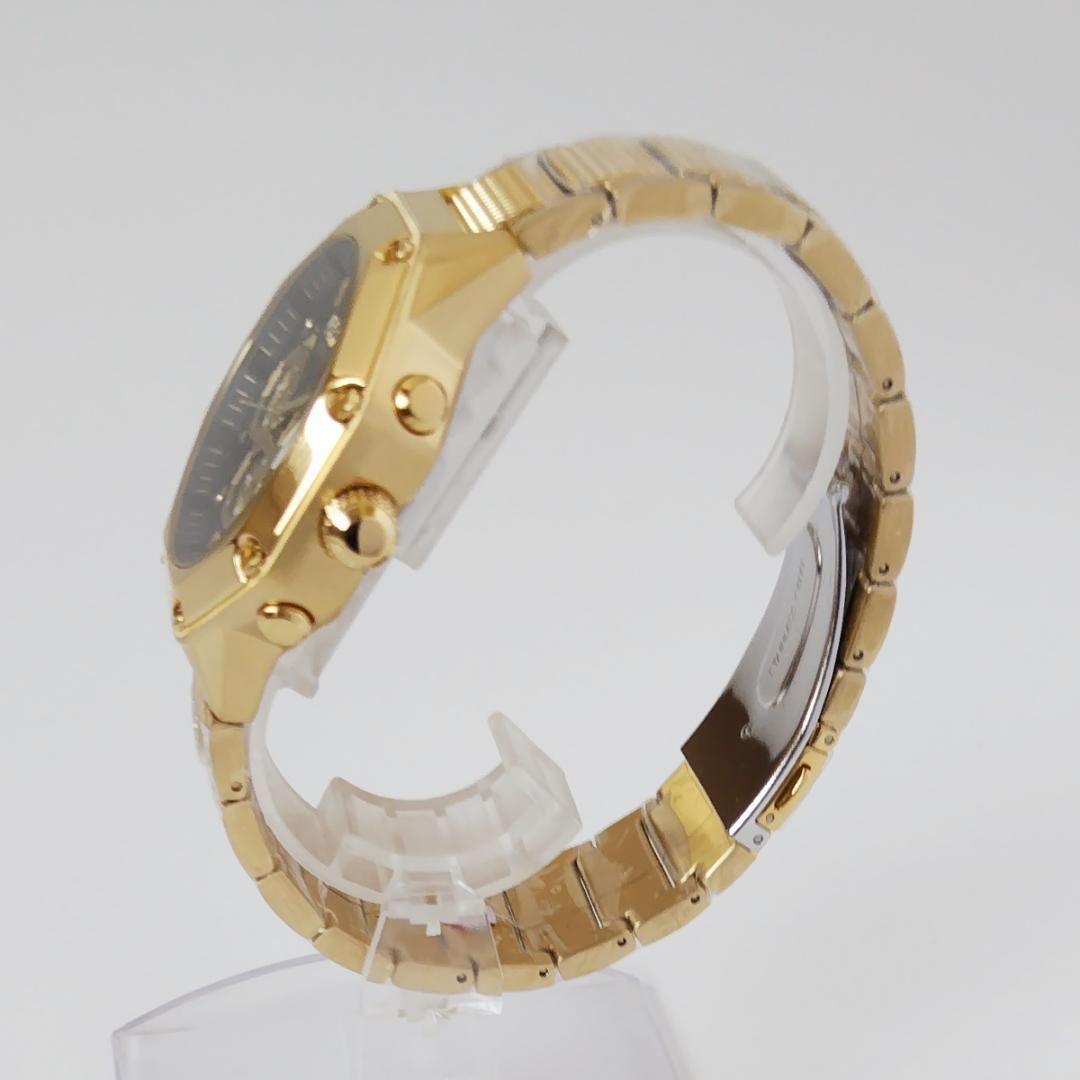 ゴールド/ブラック新品ヴェルサス・ヴェルサーチ メンズ腕時計