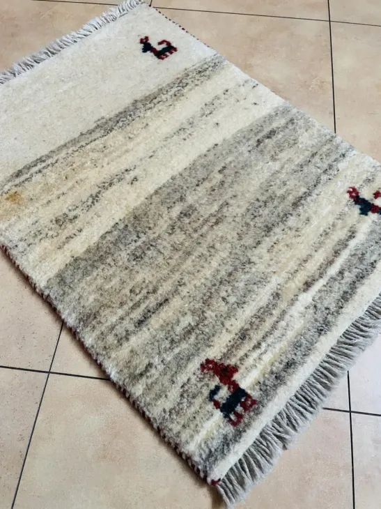 ペルシャ絨毯ギャッベ玄関サイズ手織りイラン(24)