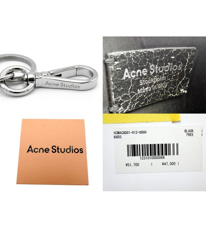Acne Studios ジップレザーウォレット ミニ財布 Acne Studios】ジップレザーウォレット 財布・小物