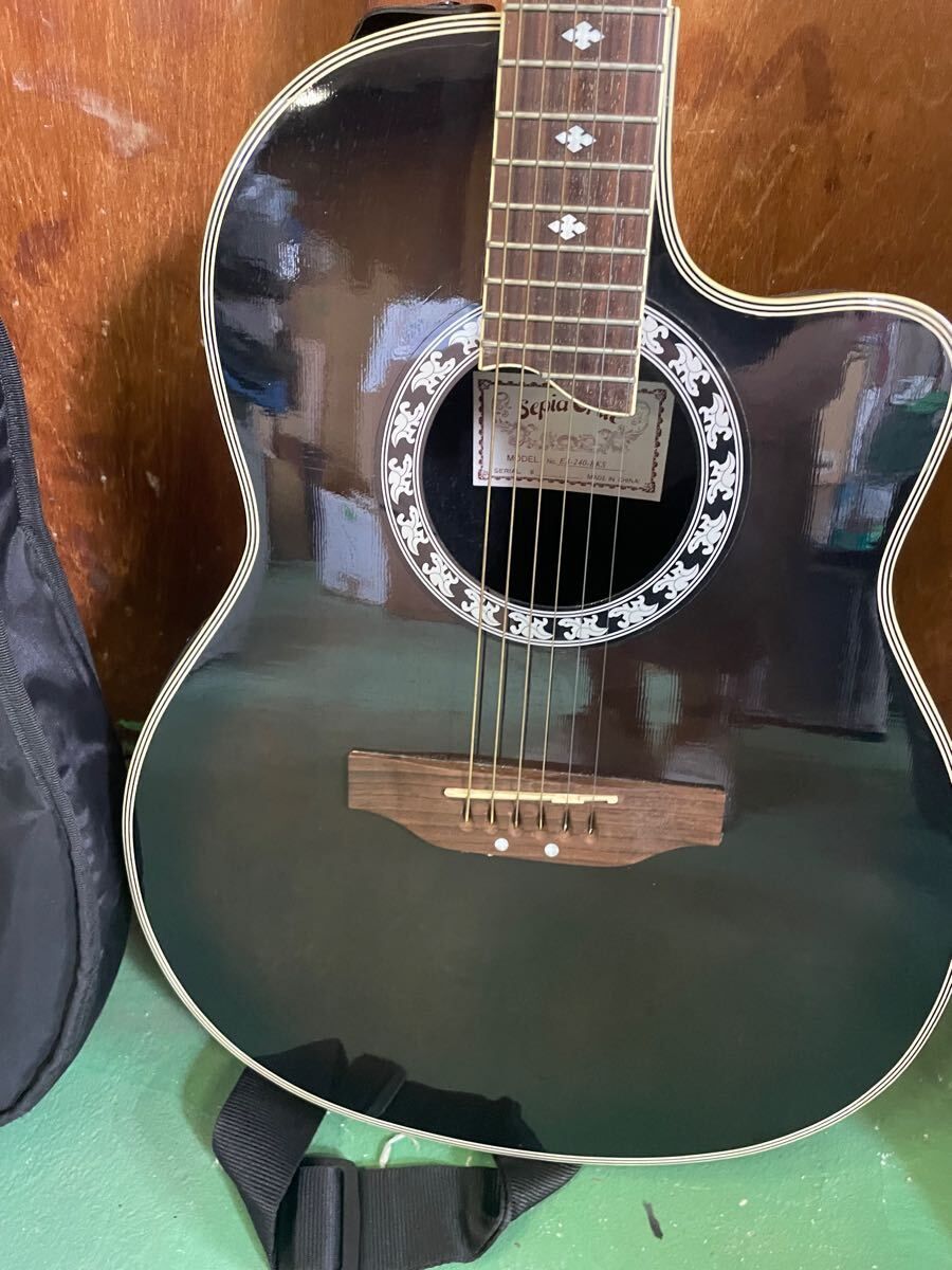 Sepia Crue EA-240-BKS エレアコ ブラック ケース付き エレクトリック