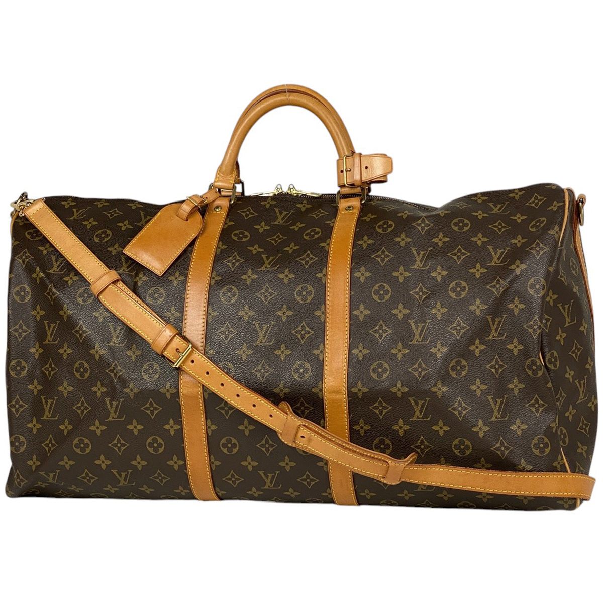 ルイ ヴィトン Louis Vuitton キーポル バンドリエール 60 旅行 2WAY ショルダーバッグ ボストンバッグ モノグラム ブラウン M41412 レディース