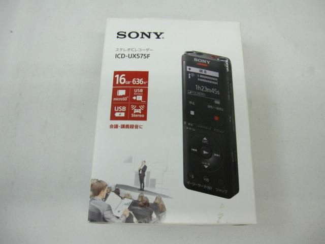 中古品 家電 SONY ICD-UX575F ステレオ ICレコーダー ボイスレコーダー 16GB