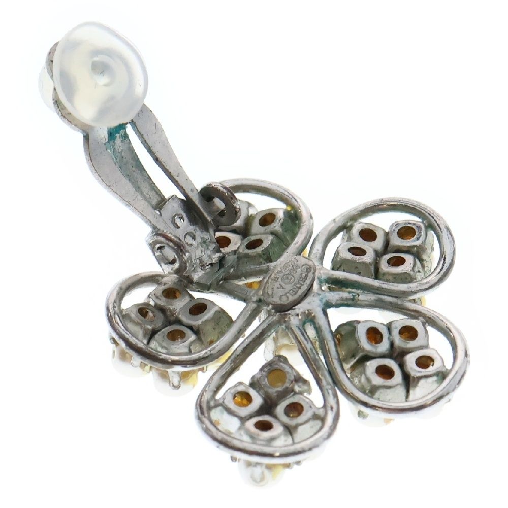 CHANEL (シャネル) フラワーモチーフ カメリア イヤリング フェイク