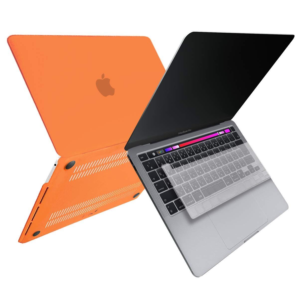 新品 MS factory MacBook Pro 13インチ M2 2022 M1 2020 用 ケース カバー ＋ 日本語 キーボードカバー マックブックプロ 13 ハードケース タッチバー 搭載 Pro13 A2338 A2251 A2289 全16色 