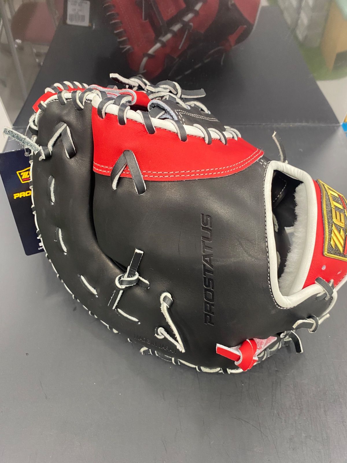 ZETT 軟式ファーストミット 赤 軟式 ファーストミット ウイニング