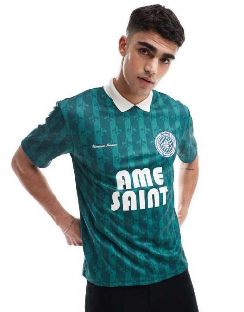 【送料無料】 リバーアイランド メンズ ポロシャツ トップス  sporty polo top in green GREEN