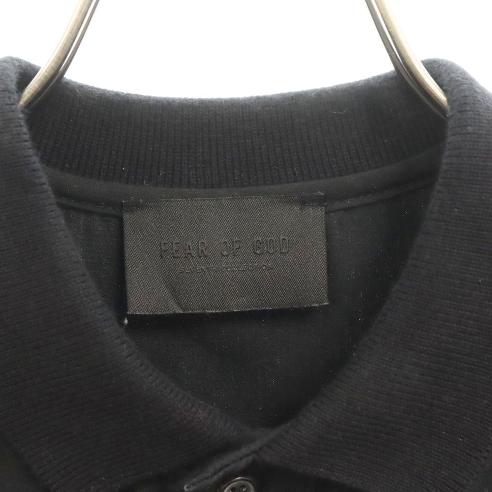 FEAR OF GOD 7thコレクション ロゴパッチ ポプリン 半袖ポロシャツ FEAR OF GOD (フィアオブゴッド) SEVENTH COLLECTION Short