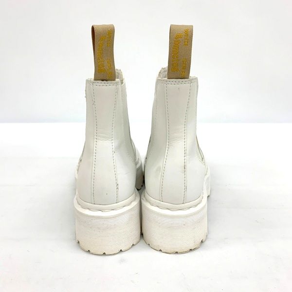 Dr.Martens ドクターマーチン ホワイト サイドゴアブーツ 38 Dr.Martens V2976 QUAD MONO チェルシーブーツ サイドゴアブーツ