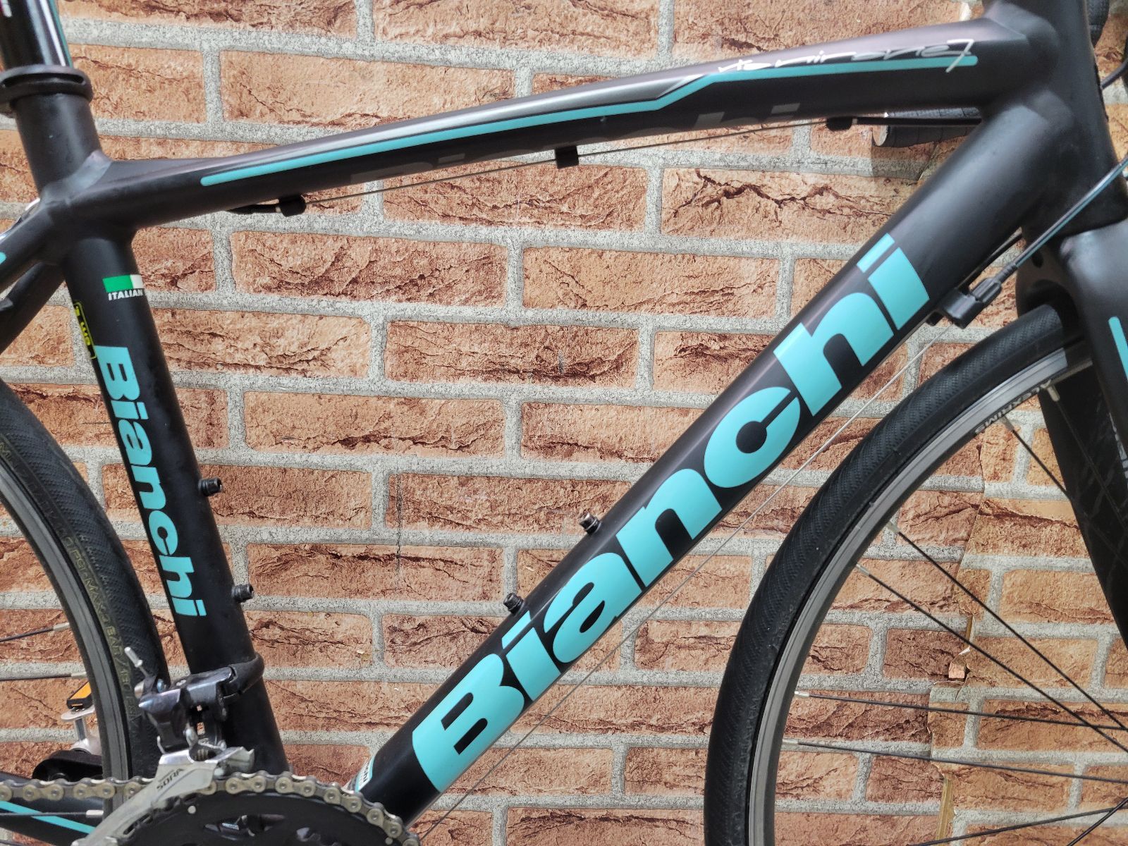 西濃運輸 発送のみ BIANCHI VIA NIRONE 7 size 50 160-170cm 2015 ビアンキ ヴィアニローネ アルミ ロードバイク 2×9 18段変速