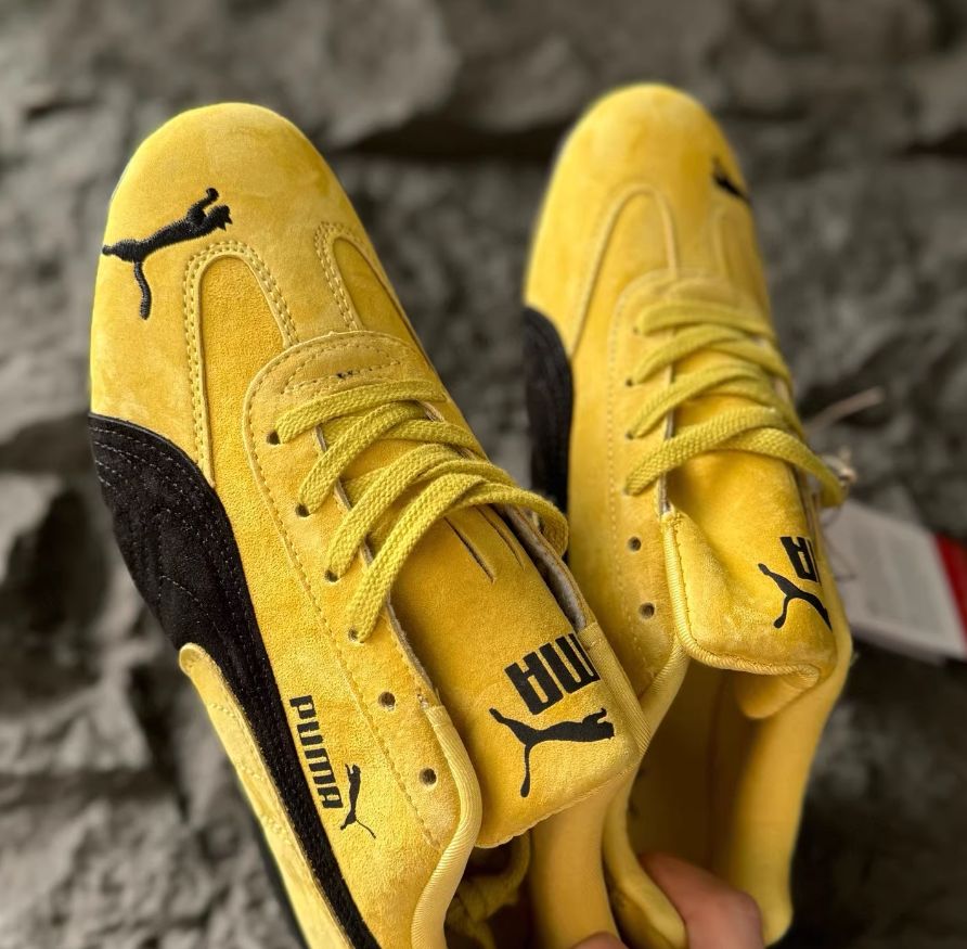 Puma スピードキャット　OG 25 Pele Yellow/Black Mens PUMA Speedcat OG Athletic Shoe - Pelé Yellow / Black