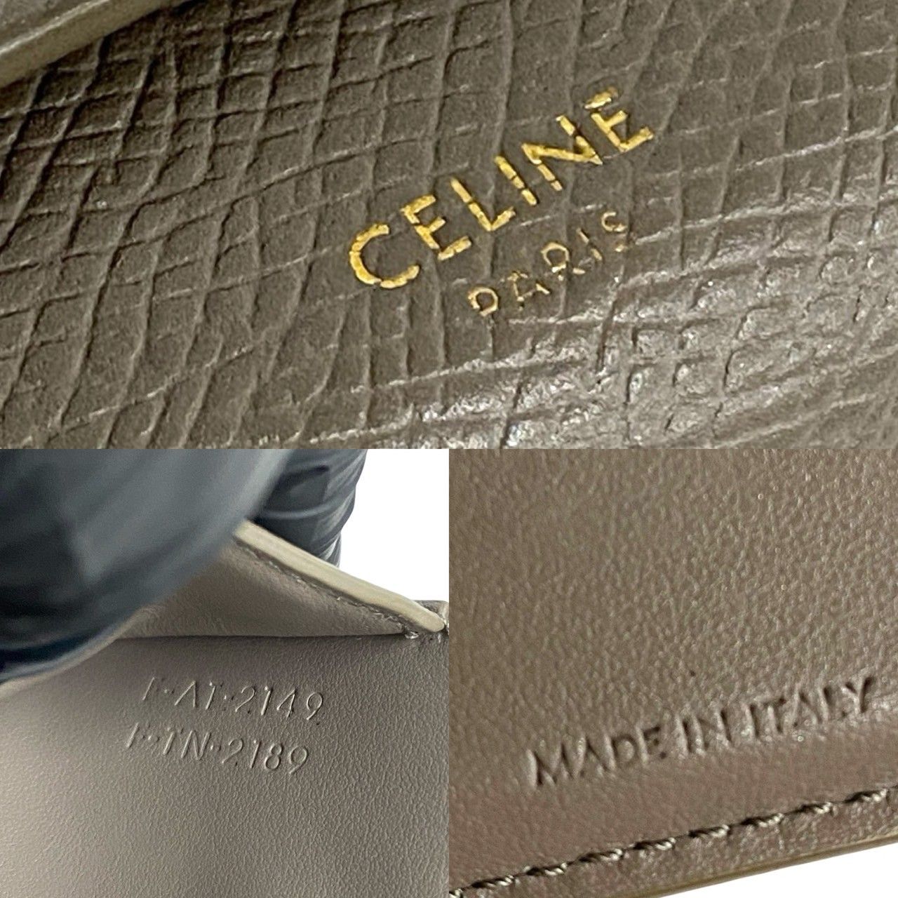 ほぼ未使用 箱 袋付き CELINE セリーヌ スモール トリフォールド 