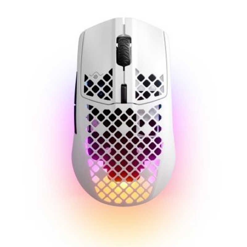 (株)コジマ_【新品 未使用 未開梱】 STEELSERIES　ゲーミングマウス Aerox 3 Wireless [光学式 /有線／無線(ワイヤレス) /6ボタン /Bluetooth・USB] スノー　62608J