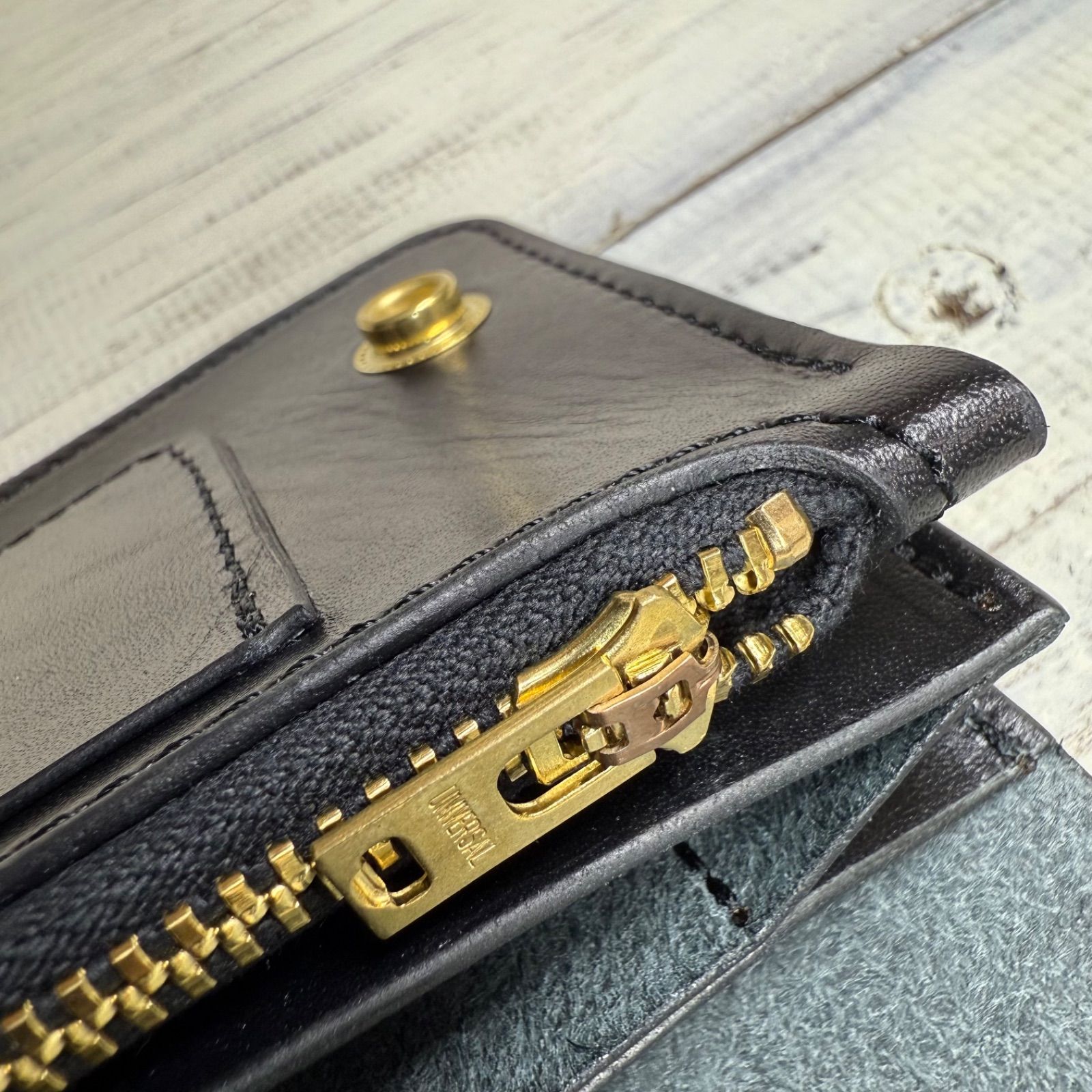 トラッカーウォレット ロング3層】クロムエクセル universal ゴールド