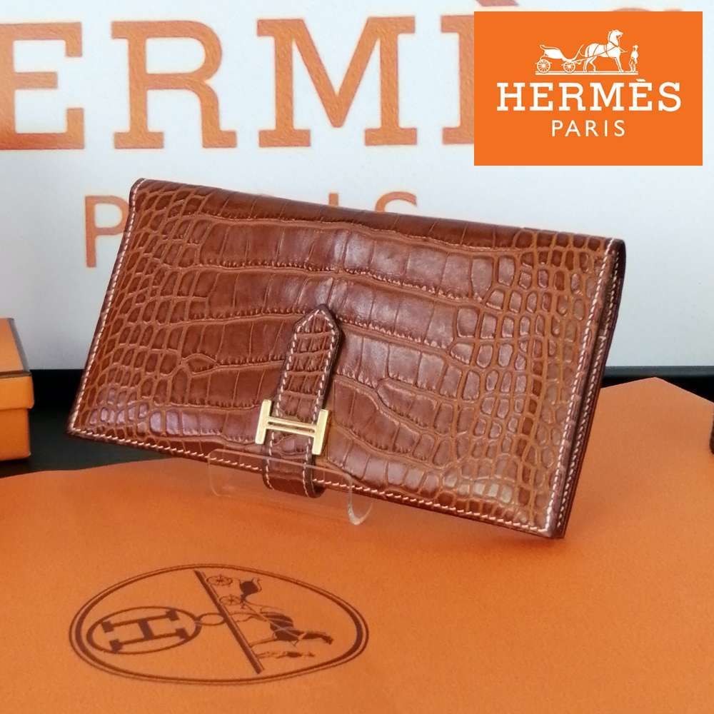 日本限定モデル HERMES HERMES べアンクラシック/アリゲーター grand ...