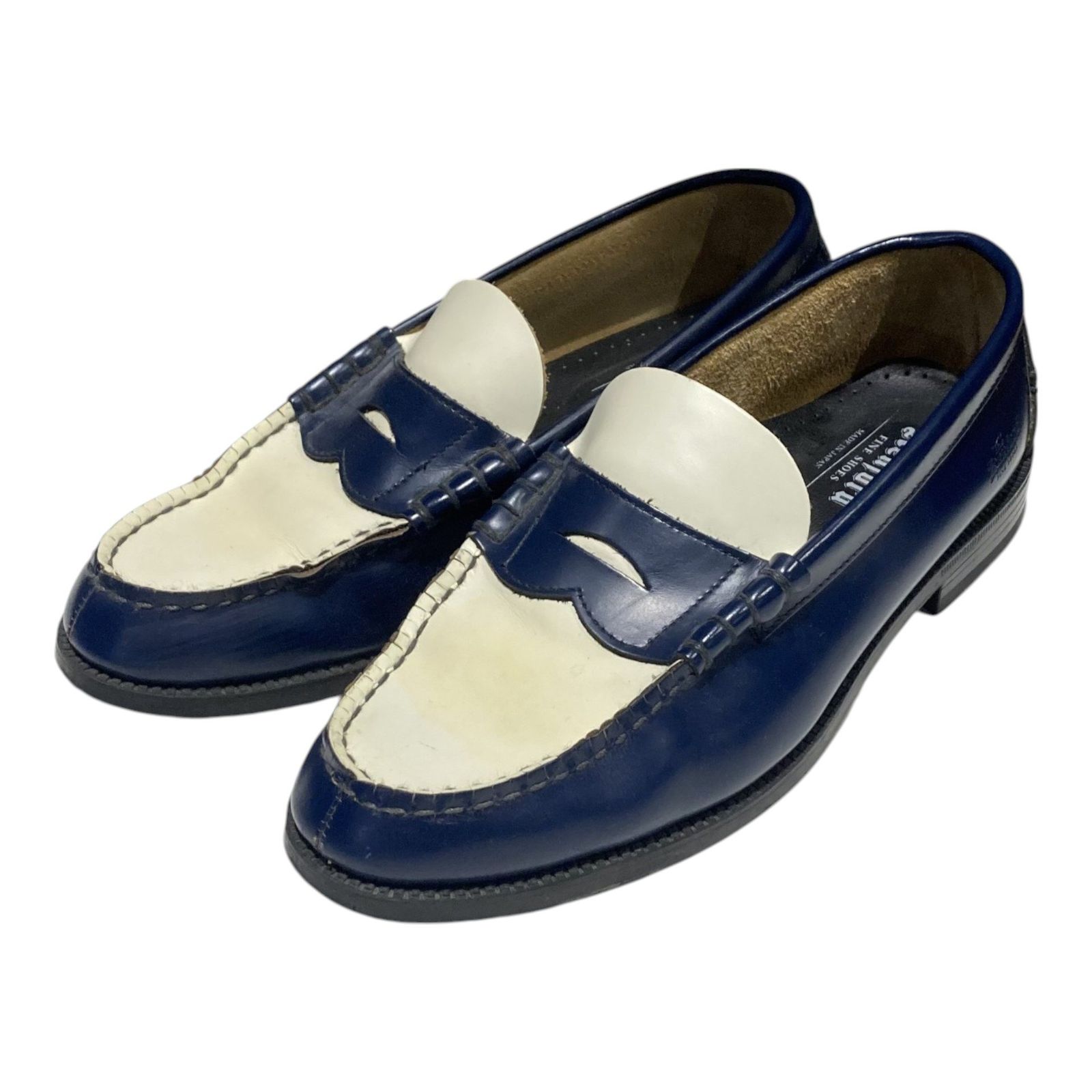 The Kenford Fine Shoes ローファー ネイビー×ホワイト THE KENFORD FINESHOES（ケンフォード ファインシューズ）の公式通販