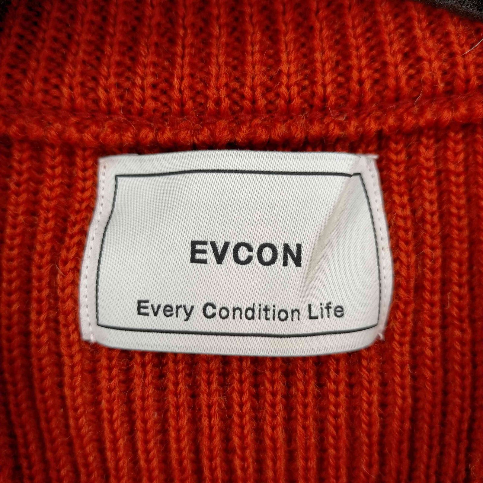 エビコン エブリコンディションライフ EVCON Every Condition Life Shetland Wool Low Gage Crew  Neck Knit メンズ JPN：3