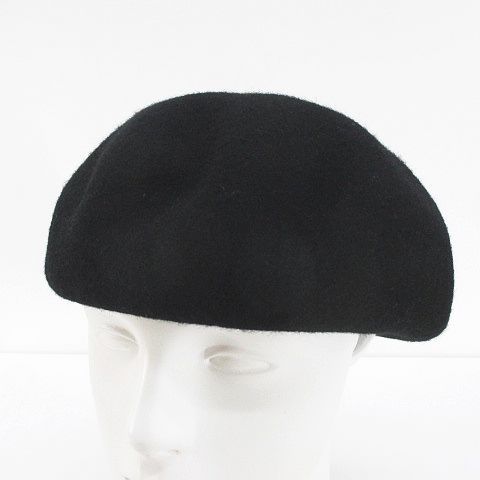 ca4la hotteafur　ベレー帽 黒　フォックスファー KIDS WEDNESDAY x CA4LA BERET(52-54 BLACK): ベレー｜帽子通販