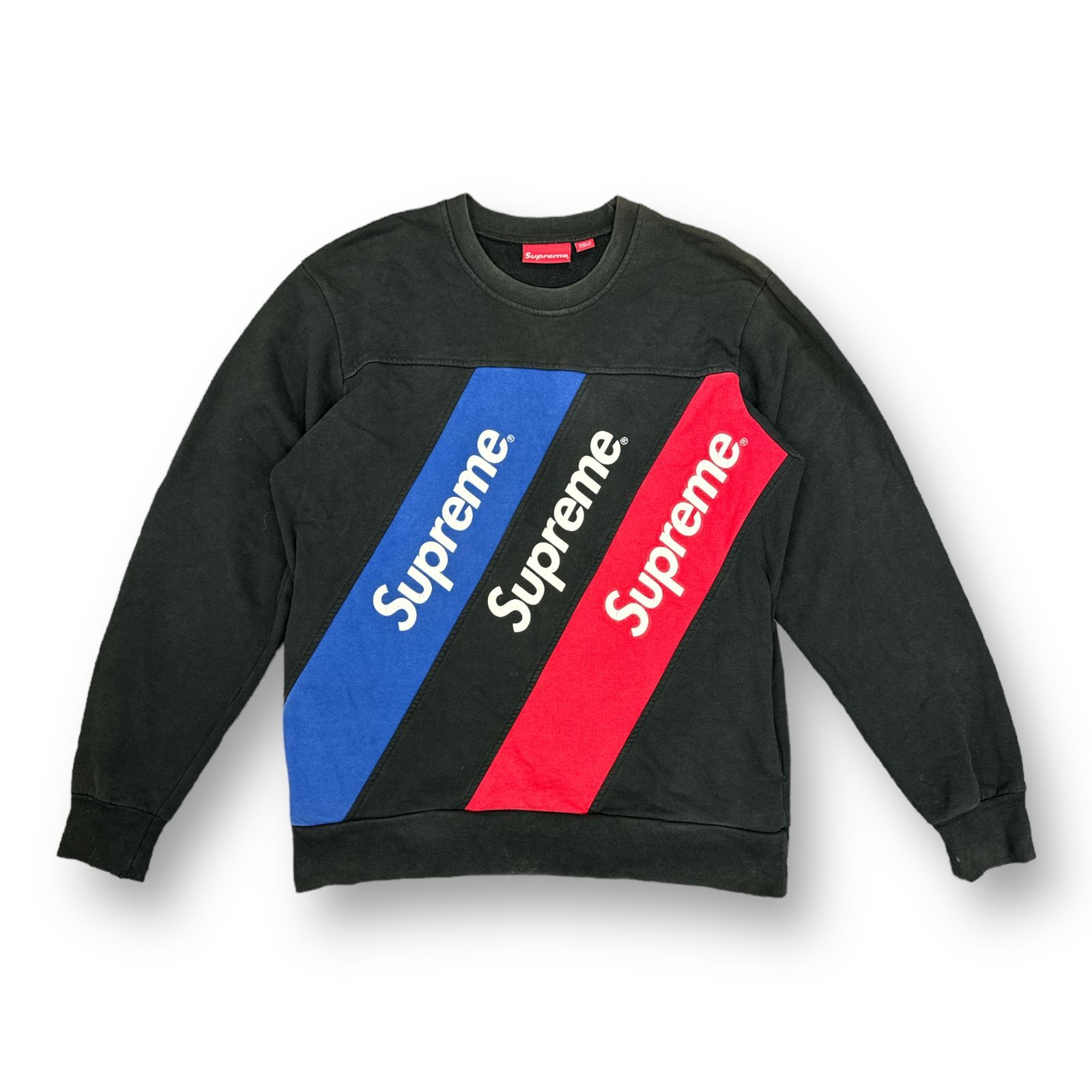 Supreme シュプリーム 15SS Athletic Split Crewneck アスレチック スプリット クルーネック スウェット　Ｌ　 66937A