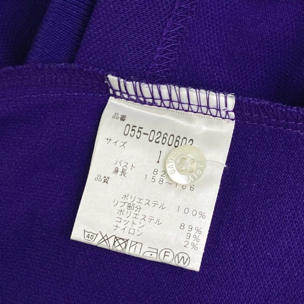 サイズ：1 PEARLY GATES パーリーゲイツ 半袖ポロシャツ パープル系