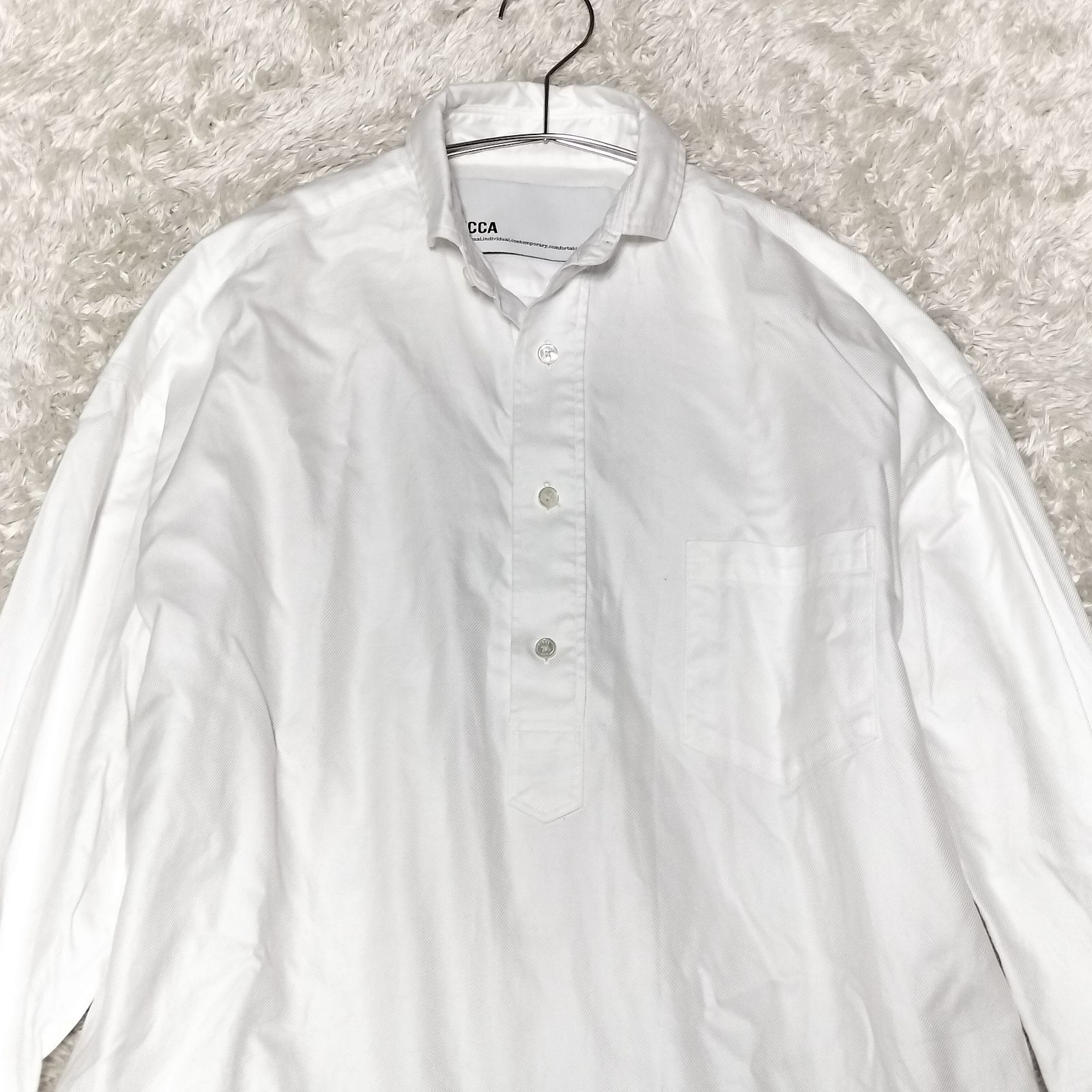 美品】【定番】TICCA スクエアビッグシャツワンピース FREEサイズ