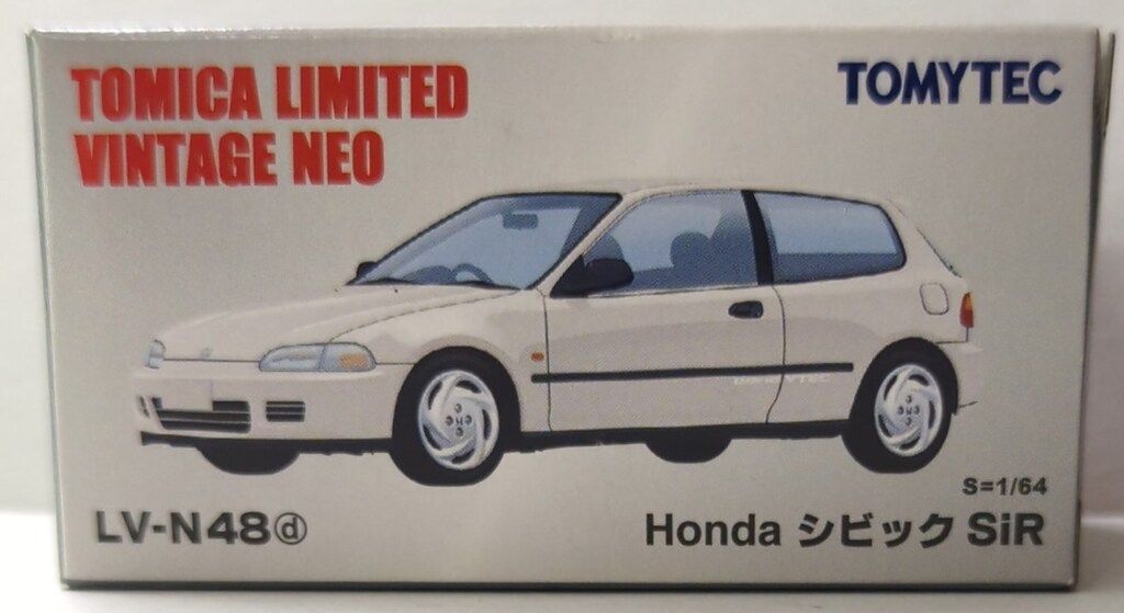 TOMYTEC TOMICA LIMITED VINTAGE NEO HondaシビックSiR 白 LVN48d